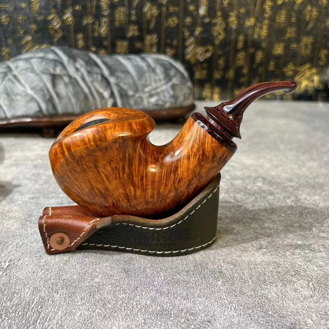 刺猬石楠木烟斗  灵芝