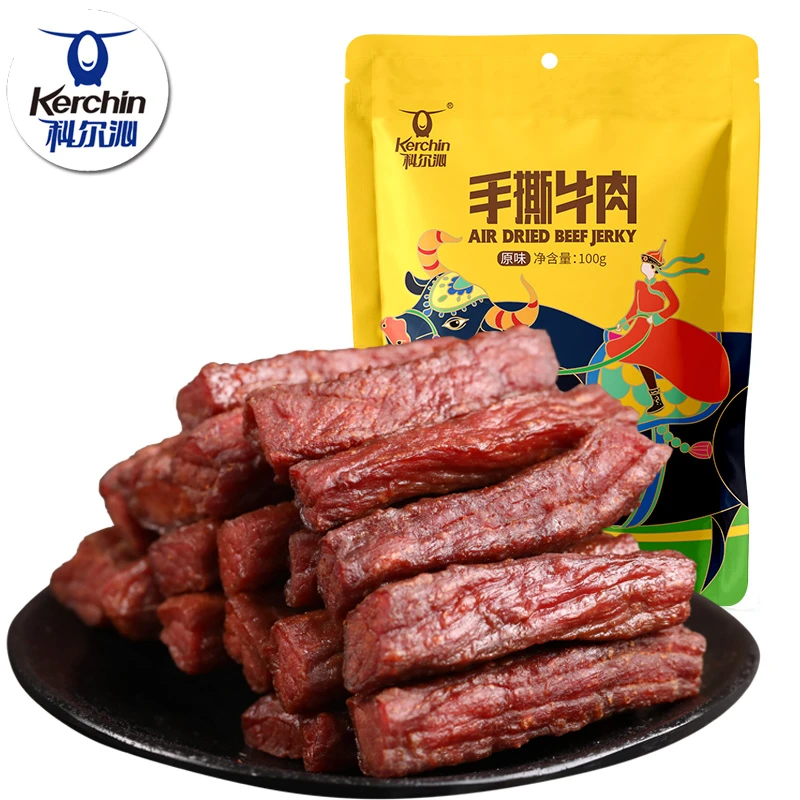 科尔沁手撕牛肉干100g*5袋解馋休闲零食真空包装