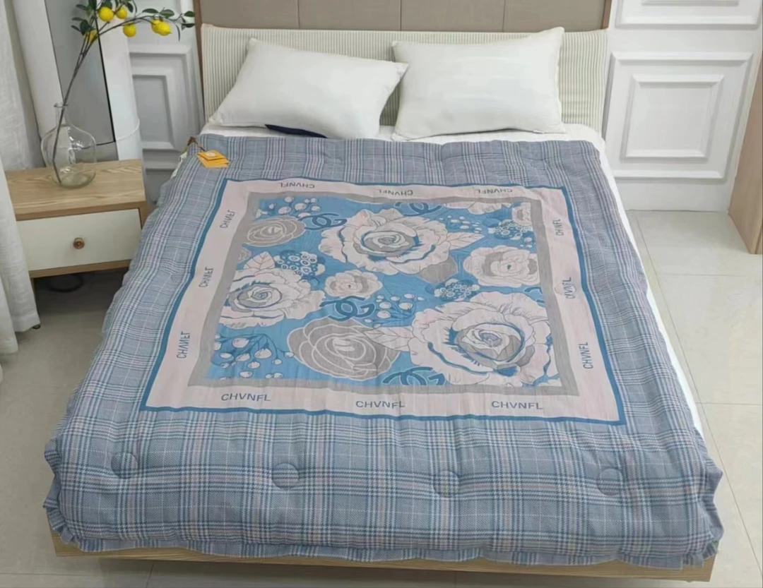 【唯爱醇香蓝】150*200cm全棉李官奇大豆被保暖加厚亲肤柔软单人