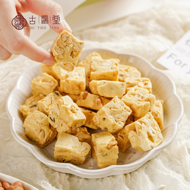 广东传统糕点老式手工潮汕特产豆方酥糖龙湖酥糖茶点小吃怀旧零食
