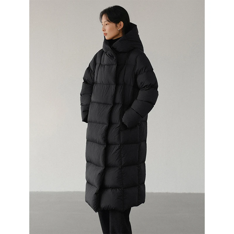 素典【云朵大被子】连帽羽绒服白鸭绒轻盈保暖宽松面包服外套2976