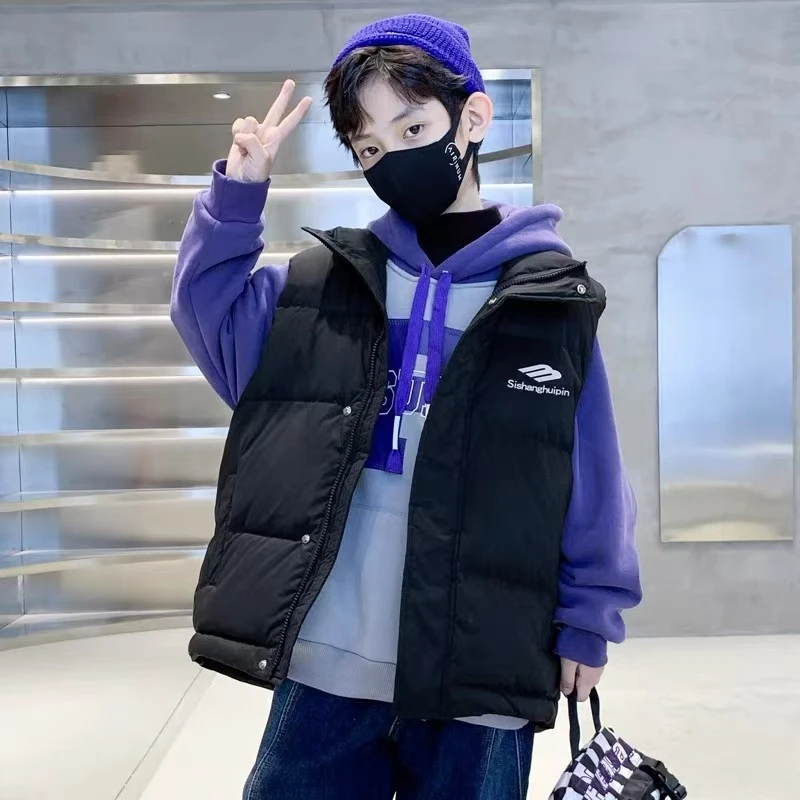 抗寒现货男女童防水防风马甲保暖儿童冬装坎肩背心