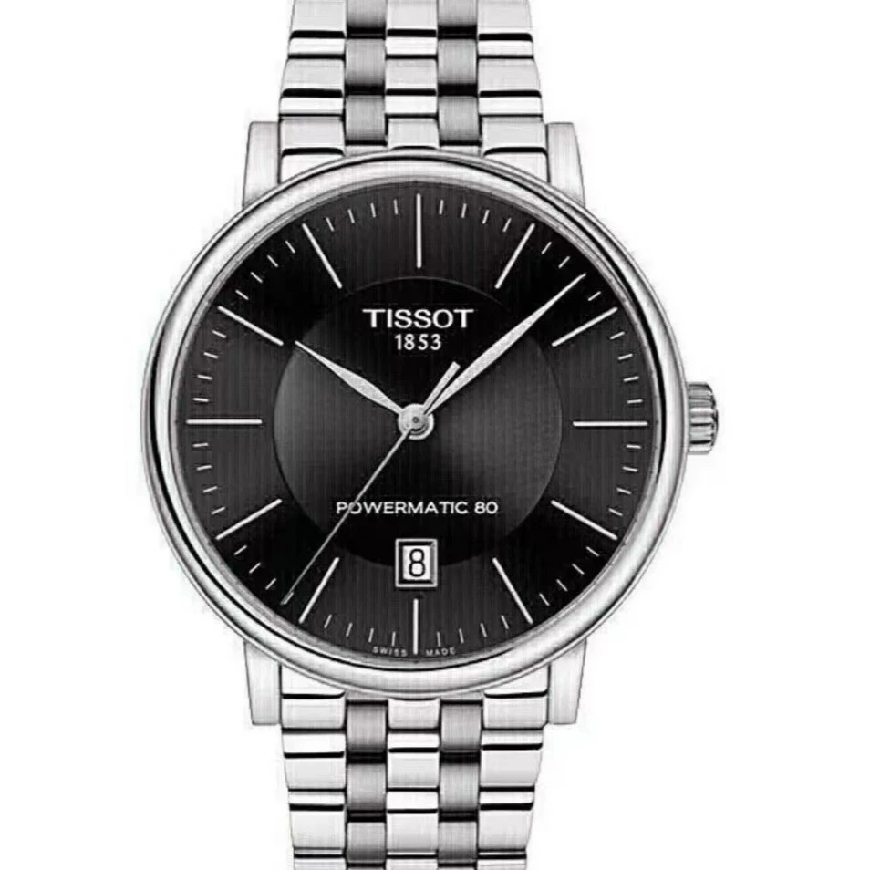 99新 Tissot/天梭 奢宝/卡森臻我自动机械男士腕表/表径40/80机芯
