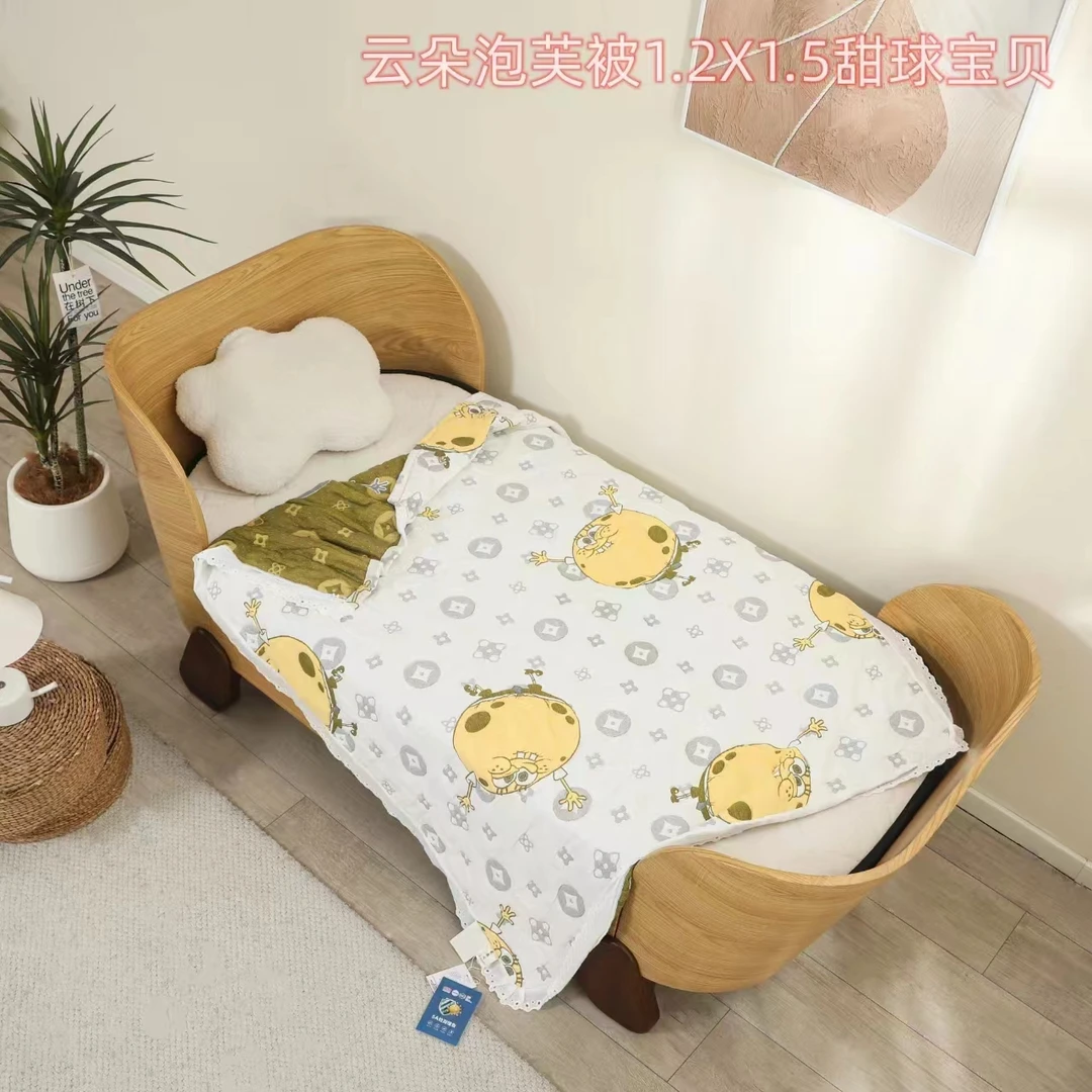 【新号福利】超舒适超松软透气100%棉云朵泡芙被（甜球宝贝）