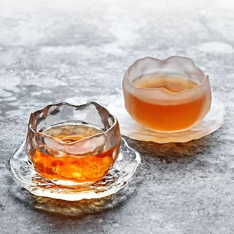 高档中式琉璃玻璃茶杯主人杯日常品茗水晶杯功夫茶杯透明白酒杯
