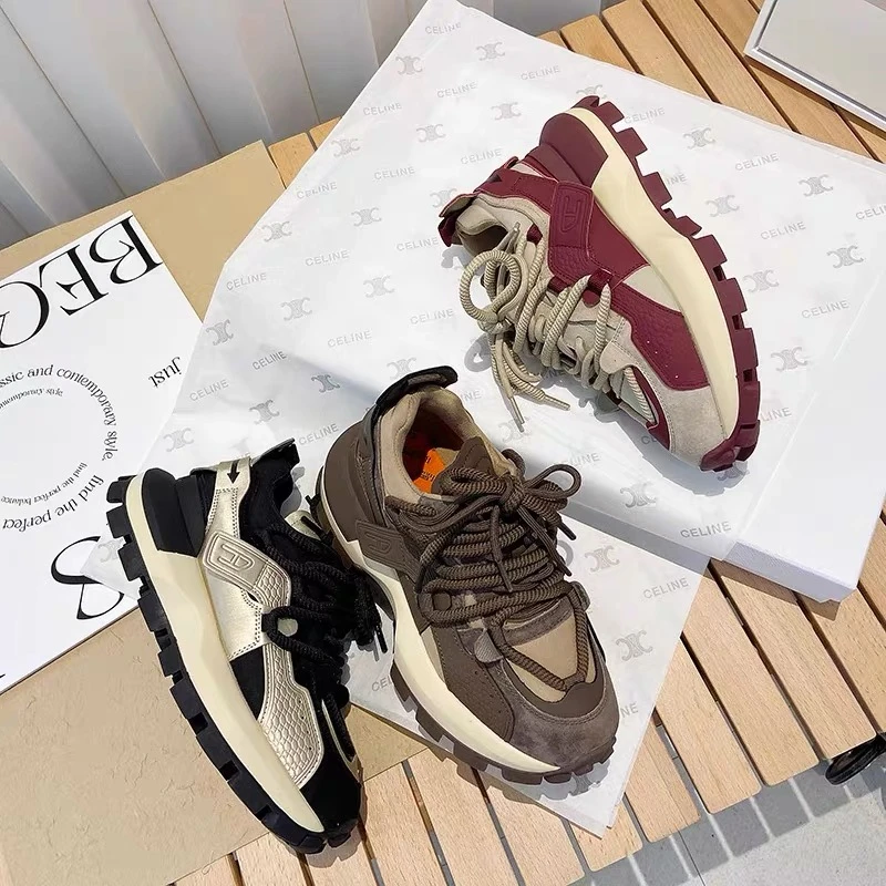 23年秋季新款爆款百搭时尚厚底休闲慢跑鞋潮流网红阿甘鞋