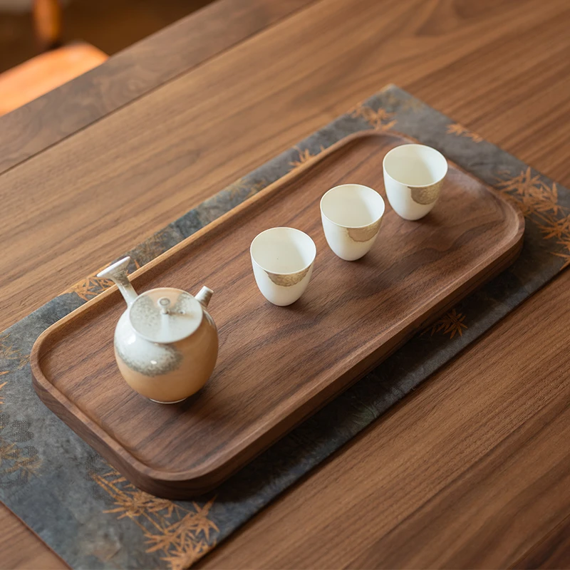 有清堂新中式北美黑胡桃木茶盘