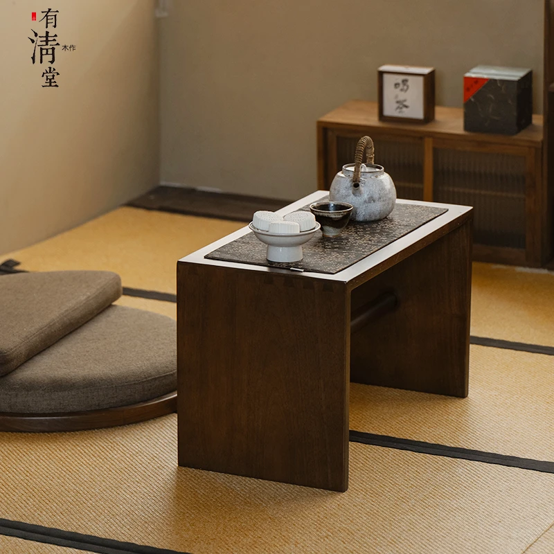 有清堂新中式移动边几脚凳两用茶几小几