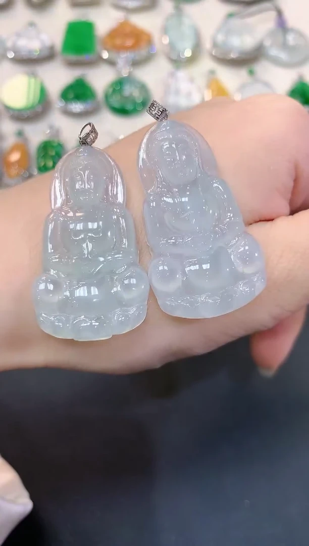 【闪购商品】翡翠颈饰18K金镶嵌a3 多样性一件发货