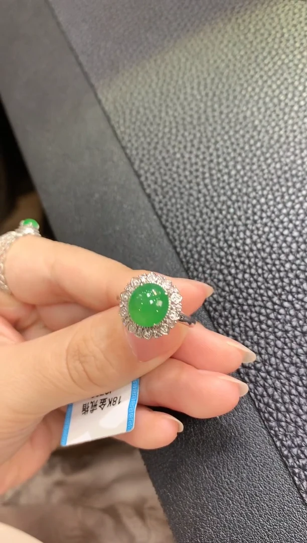 【闪购商品】翡翠戒指18K金镶嵌B72 多样性一件发货