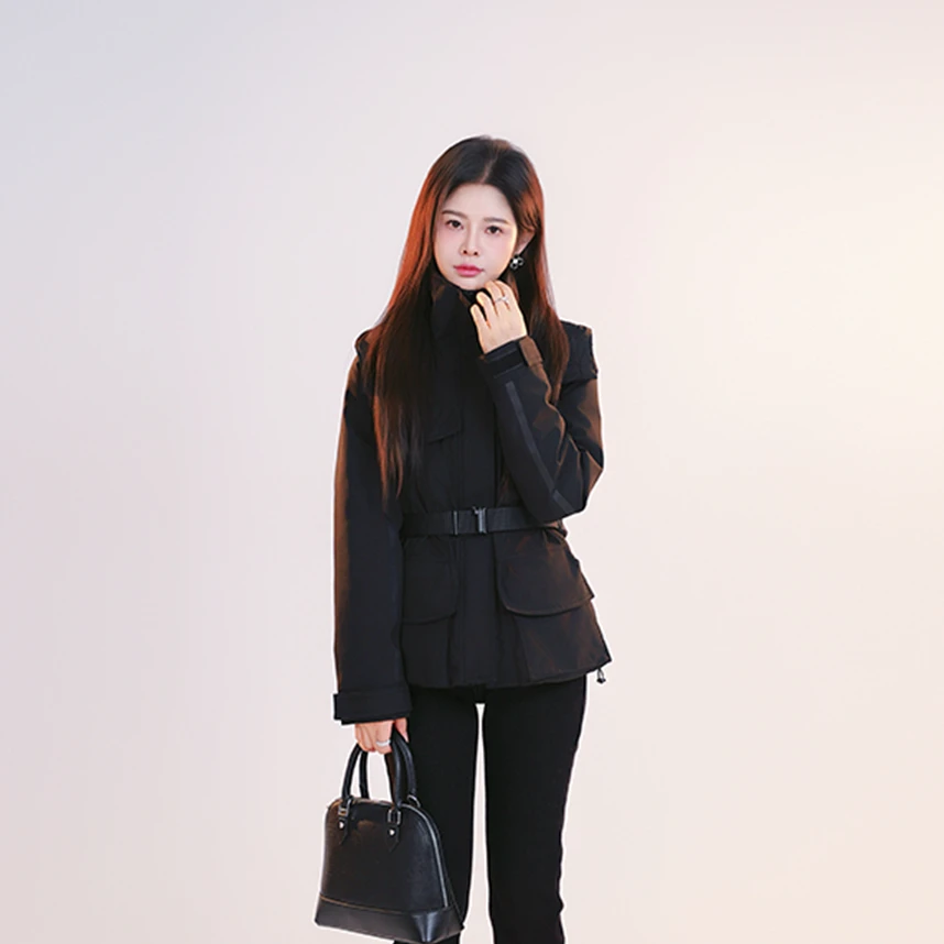 2024新款【90白鹅绒】轻奢冲锋衣收腰鹅绒服A84008