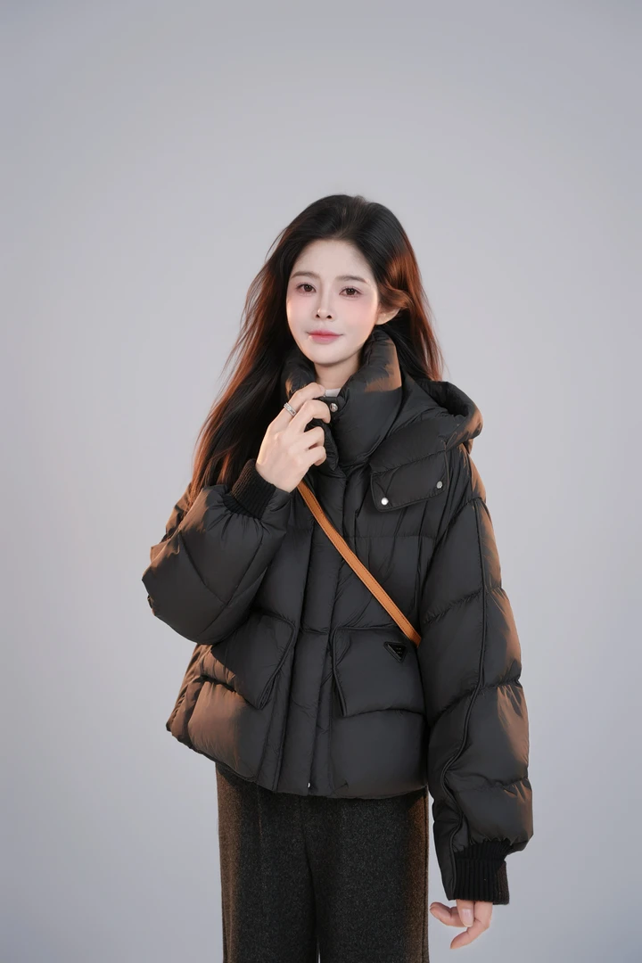 宿慕 SUMU  2024新款11-11冬季时尚短款百搭面包羽绒服A84001
