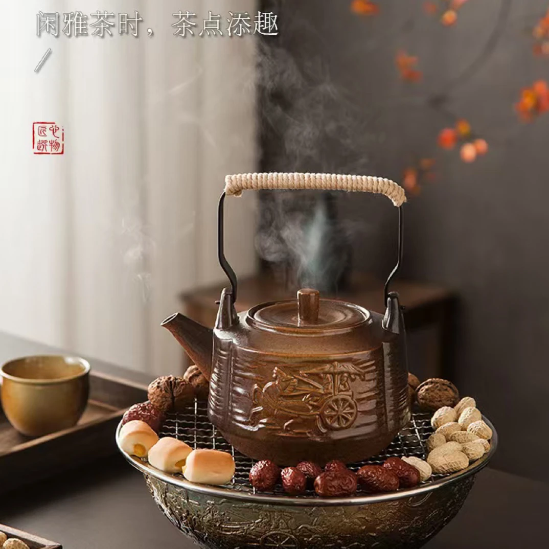 战国炉电陶炉围炉煮茶器中式煮茶炉子家用室内烧水壶