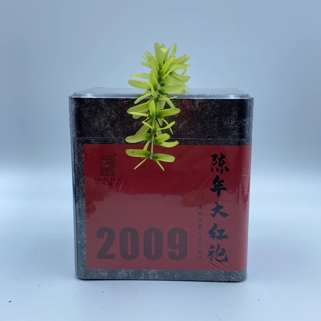 德夷徳夷老彭，陈年2009手工制作108克装罐装浓郁福建大红袍武夷山