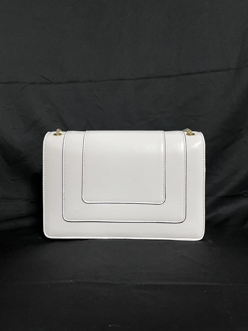 LQ-WITH-QUEEN真皮女包方块白色-大号