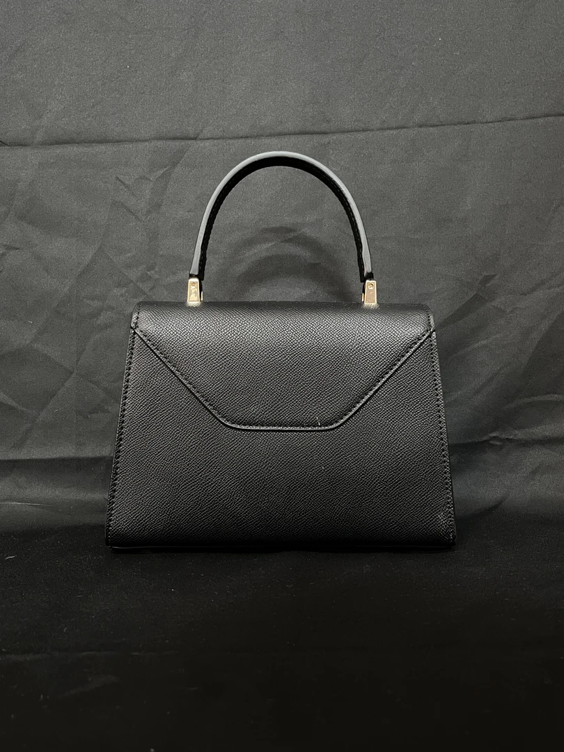 LQ-WITH-QUEEN真皮女包万手提包黑色