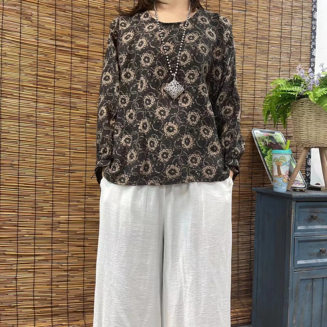 9907春夏新款优雅气质减龄长袖T恤小衫