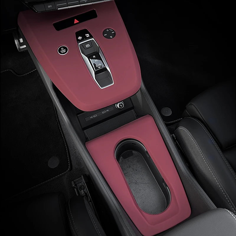 专用奥迪Q4e-tron/q5 e-tron中控硅胶保护垫车内排挡位内饰改装膜