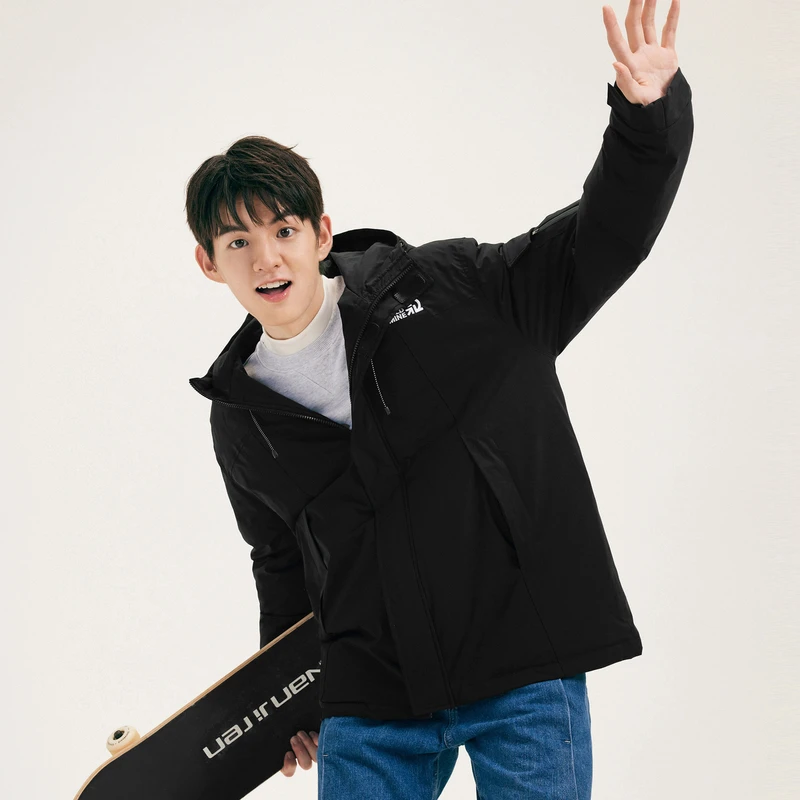 gxgjeans男装2022冬新款连帽休闲白鸭绒男士羽绒服11D1110095F