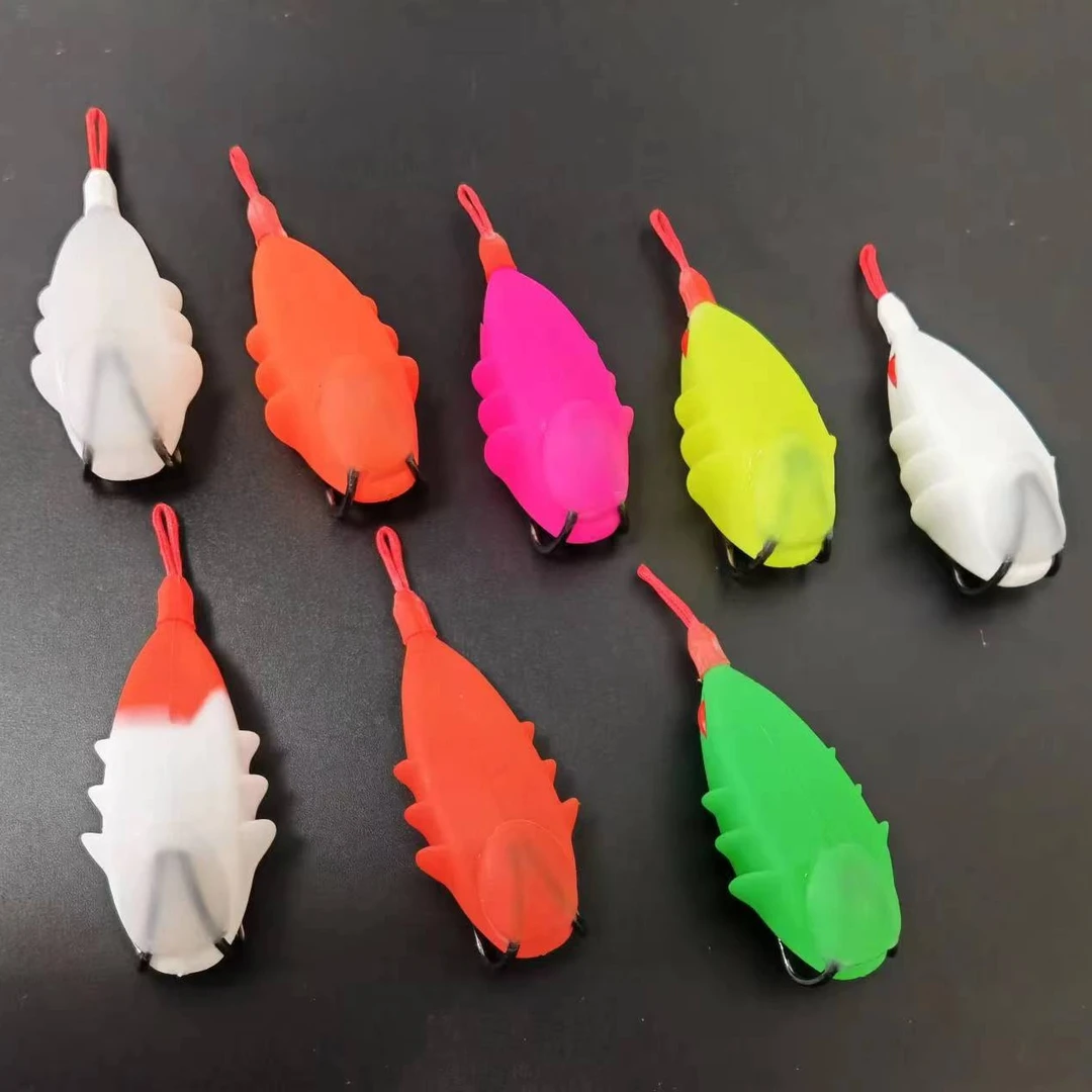 鹰田新款龙鳞3代深度改装雷蛙血槽钩尖朝下打黑远投重草黑鱼渔具