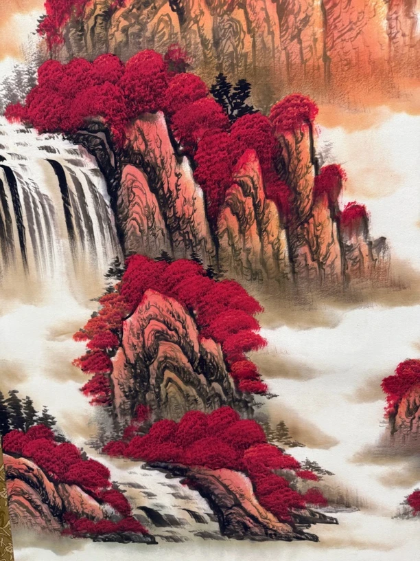 精美鸿运当头中堂画客厅玄关装饰