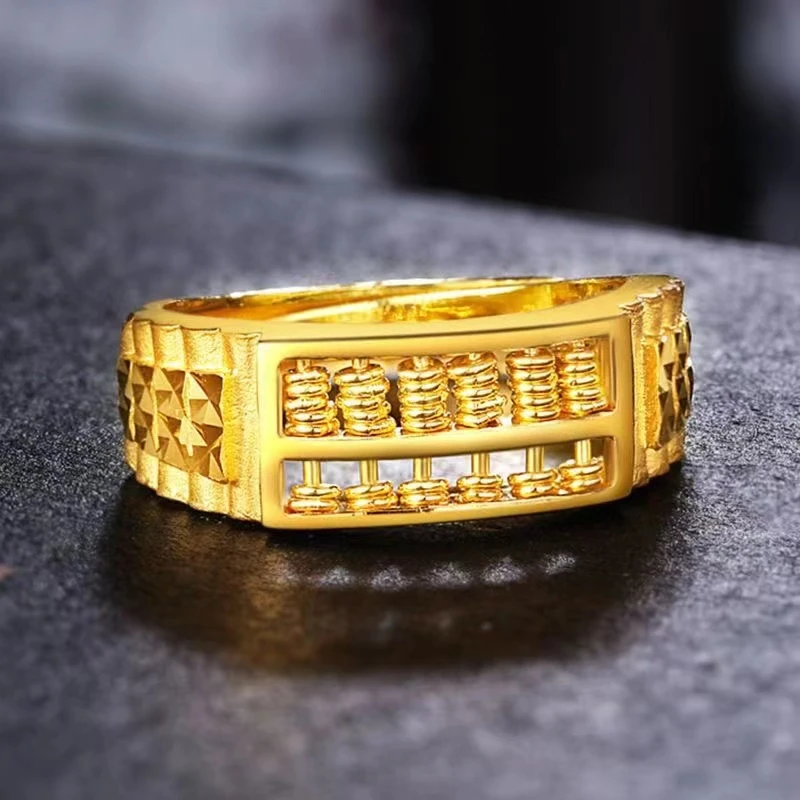 时尚戒指 算盘戒指经典百搭时尚气质