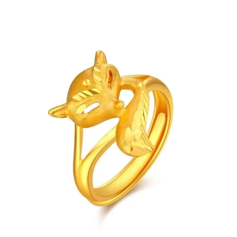 抖音好物 狐狸戒指经典百搭时尚有气质