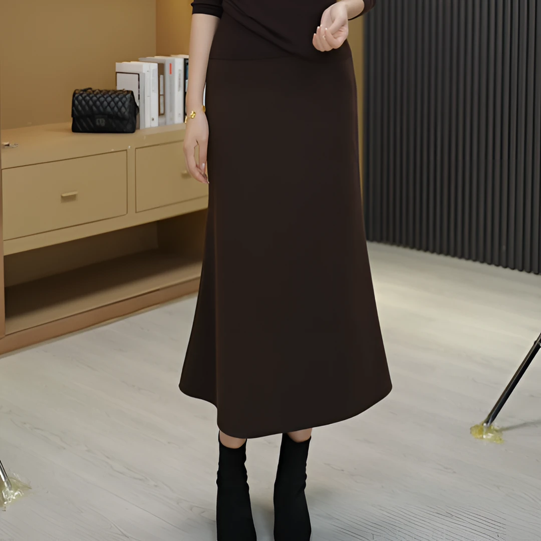 ZIKYOCHEN新款冬季女士半身裙高腰显瘦时尚气质百搭修身半裙