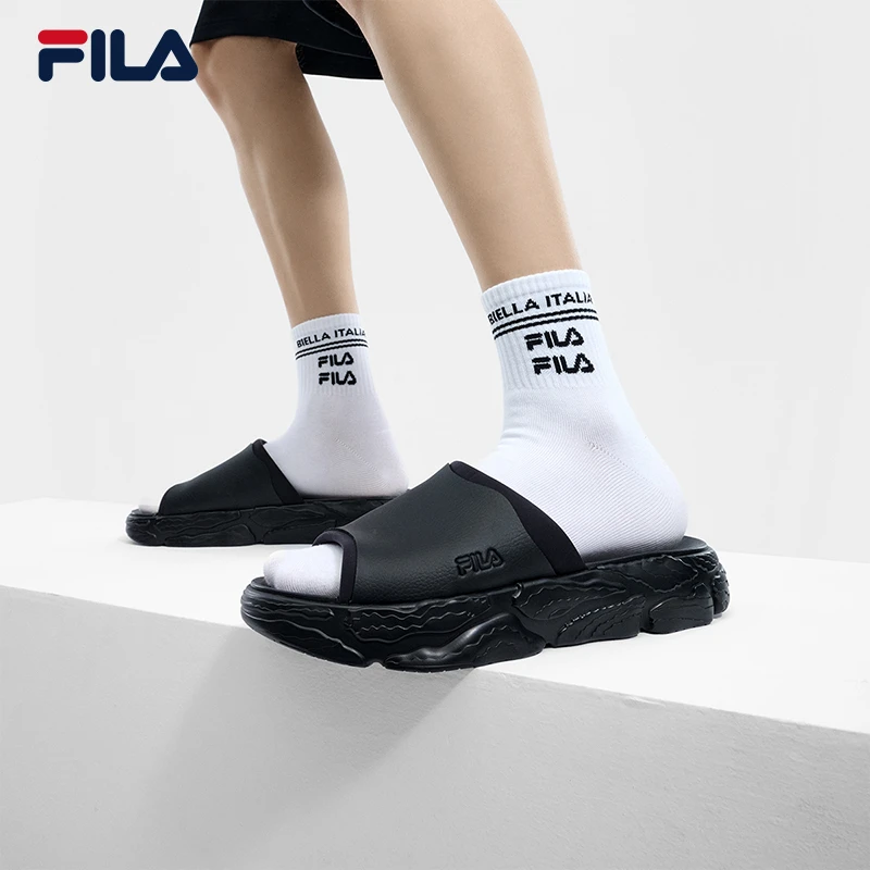 Fila/斐乐男士蕨草拖鞋夏季户外沙滩软底