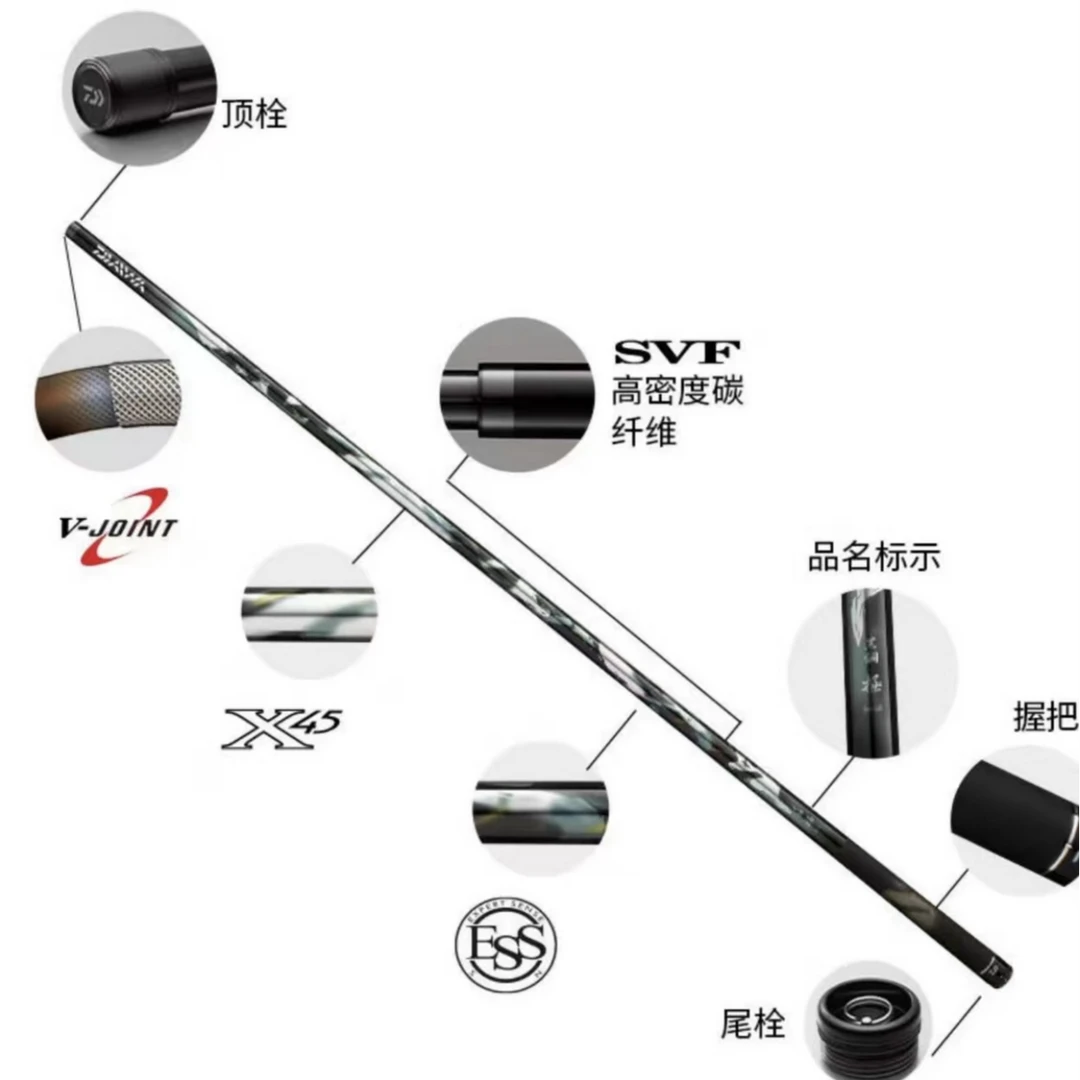 フジそう【6H19调】黑钢极  超轻超硬  高碳台钓竿