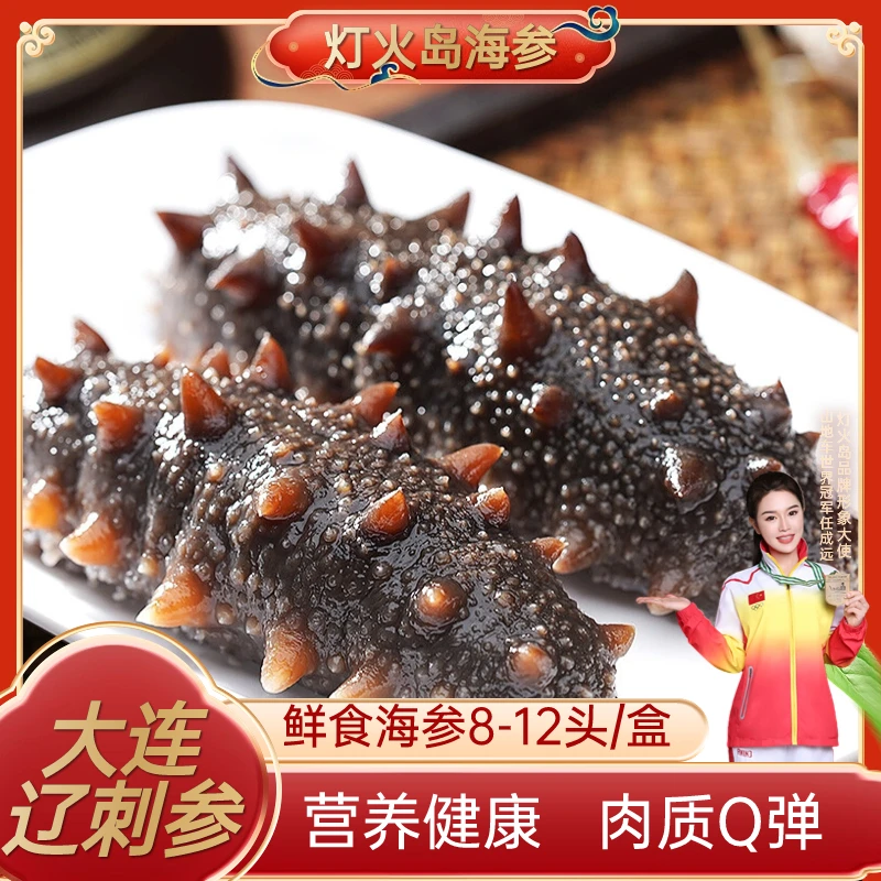 鲜食海参500g/盒 辽刺参正宗大连辽参 8A品质 开袋即食
