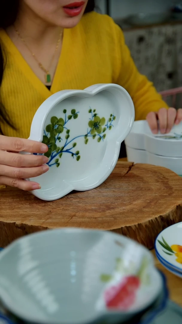 【闪购商品】碗景德镇手绘陶瓷高温釉下彩餐具碗盘