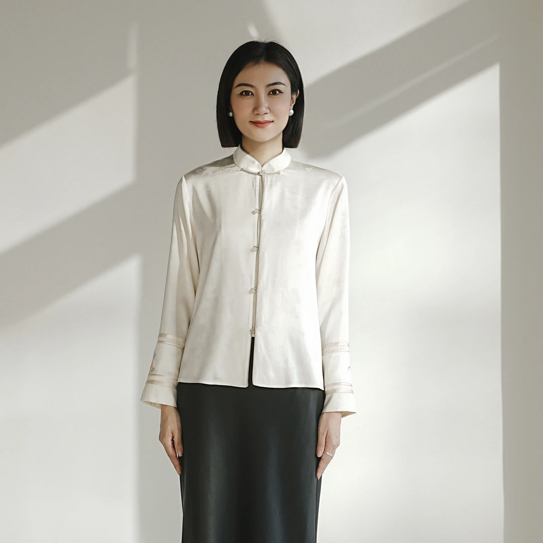 【栖香锦】“江边尽日雉鸣飞”设计师款 新中式 上衣