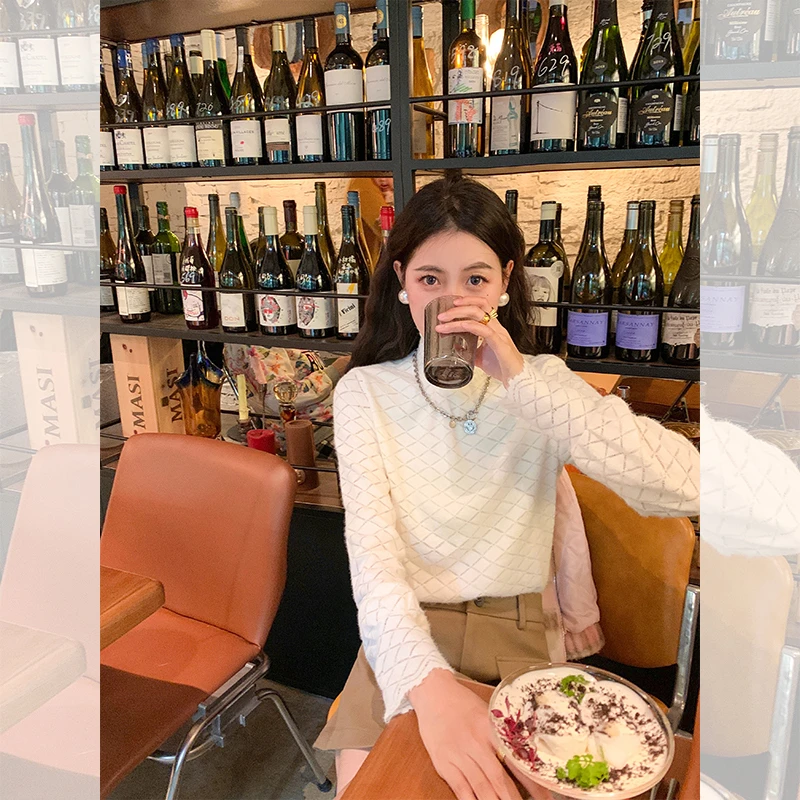 【清清】曾小咸【秋冬叠叠乐】蕾丝高领打底衫Z233CXPP0617