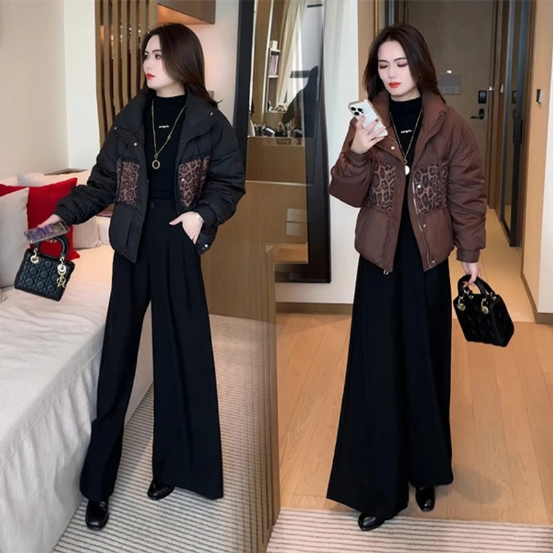 冬季新品穿搭面包服气质显瘦休闲洋气时尚宽松外套