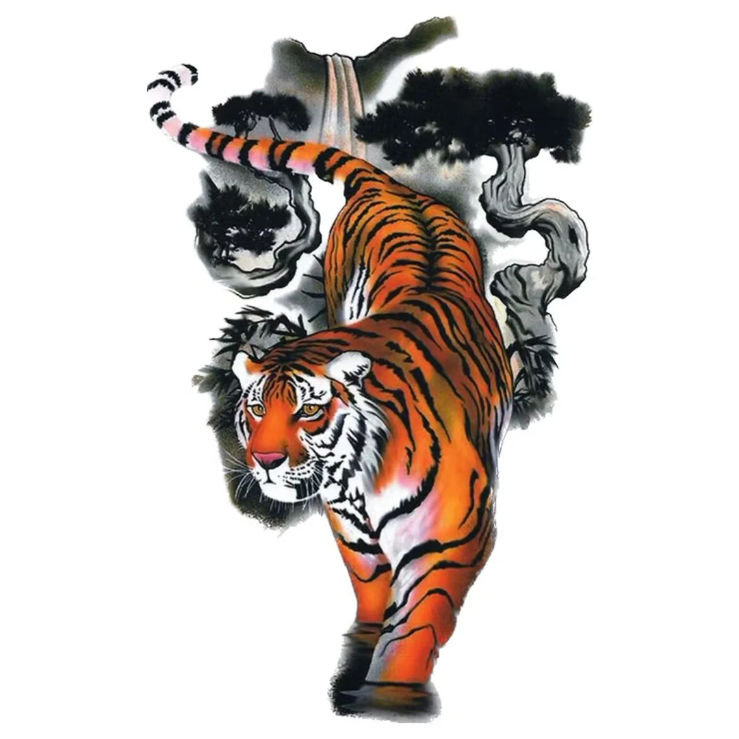 下山虎盖世英雄蝴蝶贴纸
