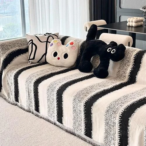 2024新款雪尼尔沙发盖布巾四季通用高级感沙发套罩沙发毯简约现代