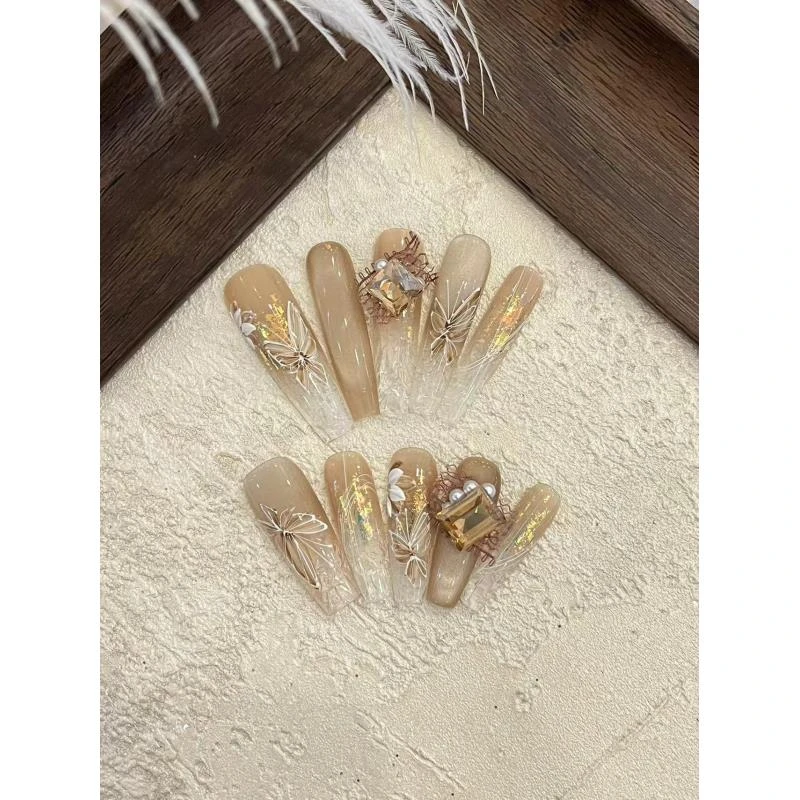 【枯叶蝶】Luck纯手工穿戴甲798