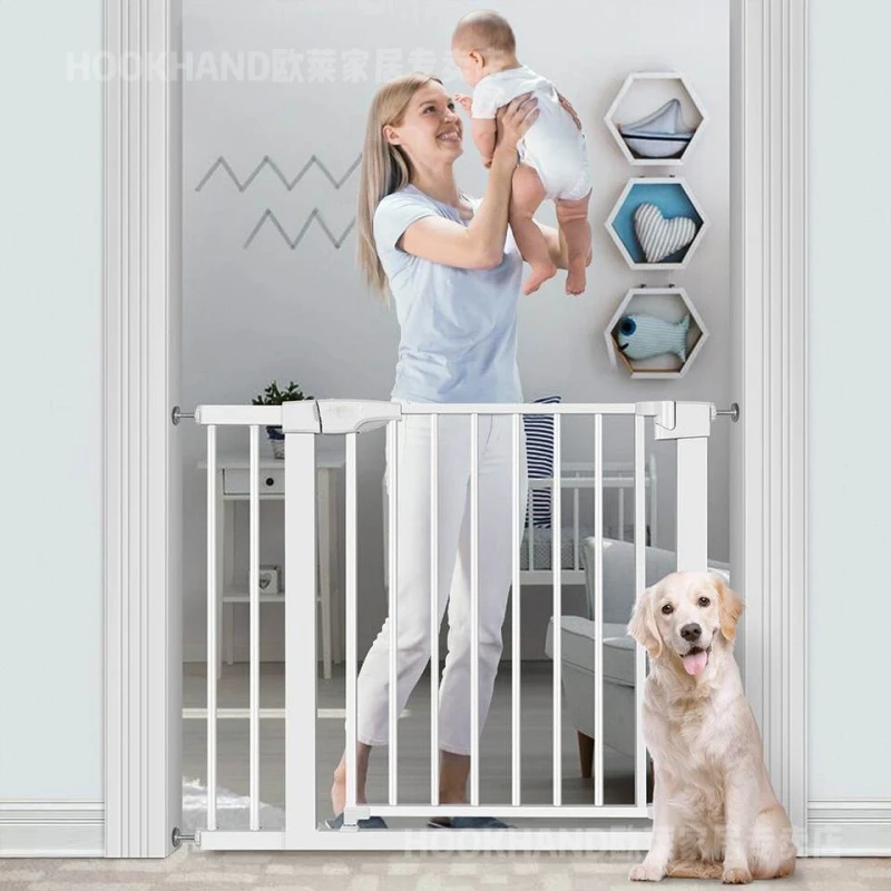 儿童牢固门护栏婴童宝宝楼梯口防护栏栅栏杆隔离门免打孔宠物围栏