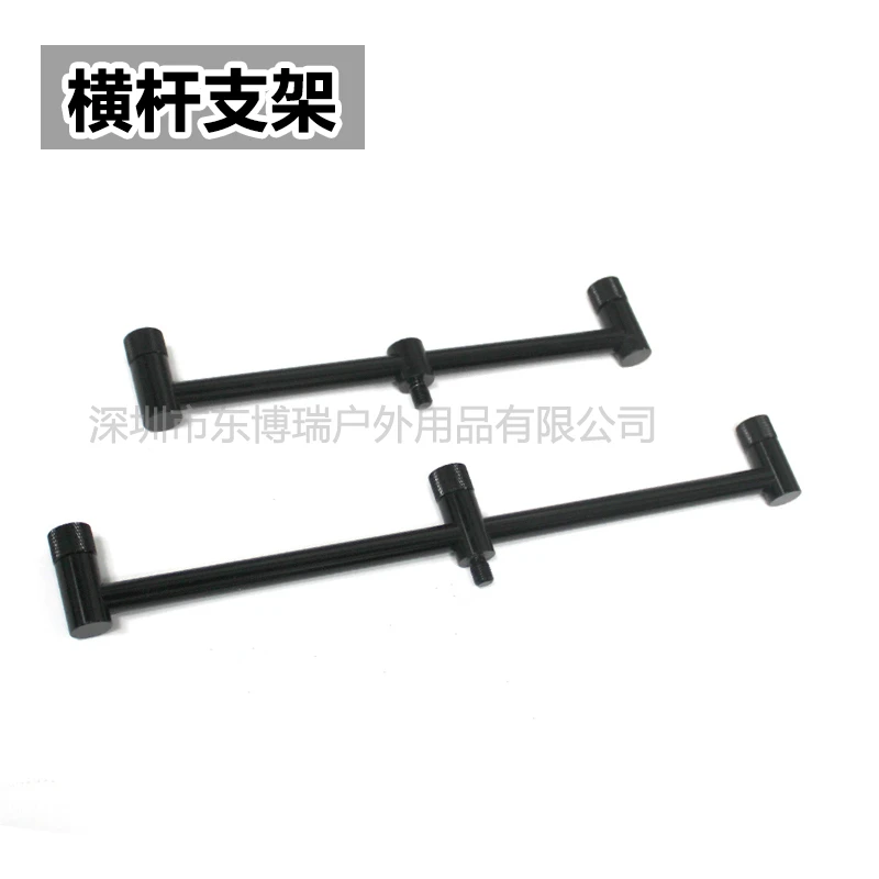 新款铝合金欧式地插带螺旋插脚可伸缩单杆支架欧鲤钓配件可伸缩