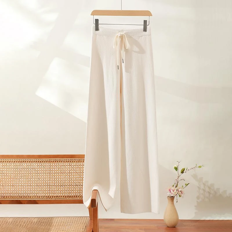 【冬季上新】气质女士羊毛阔腿裤显高显瘦时尚百搭外穿羊毛裤