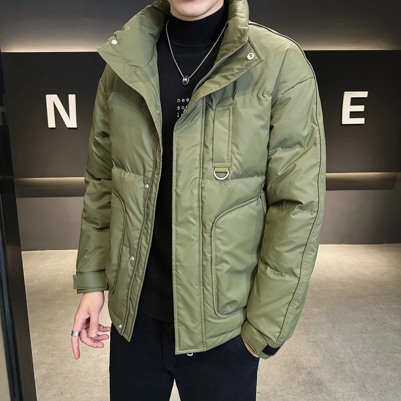 男士冬季新款羽绒服立领休闲潮流帅气时尚保暖韩版宽松外套时尚