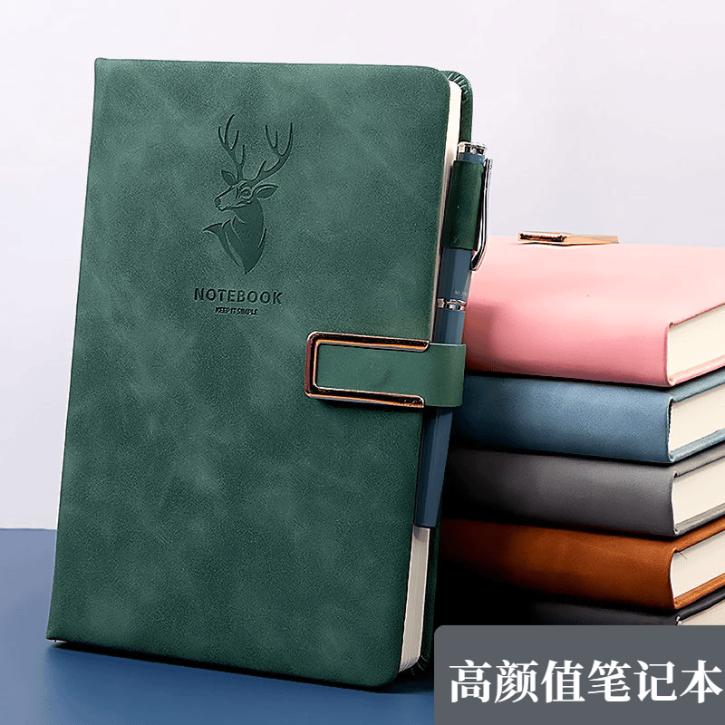 笔记本本子超厚大学生a5皮面商务记事本厚复古简约日记本制定批发