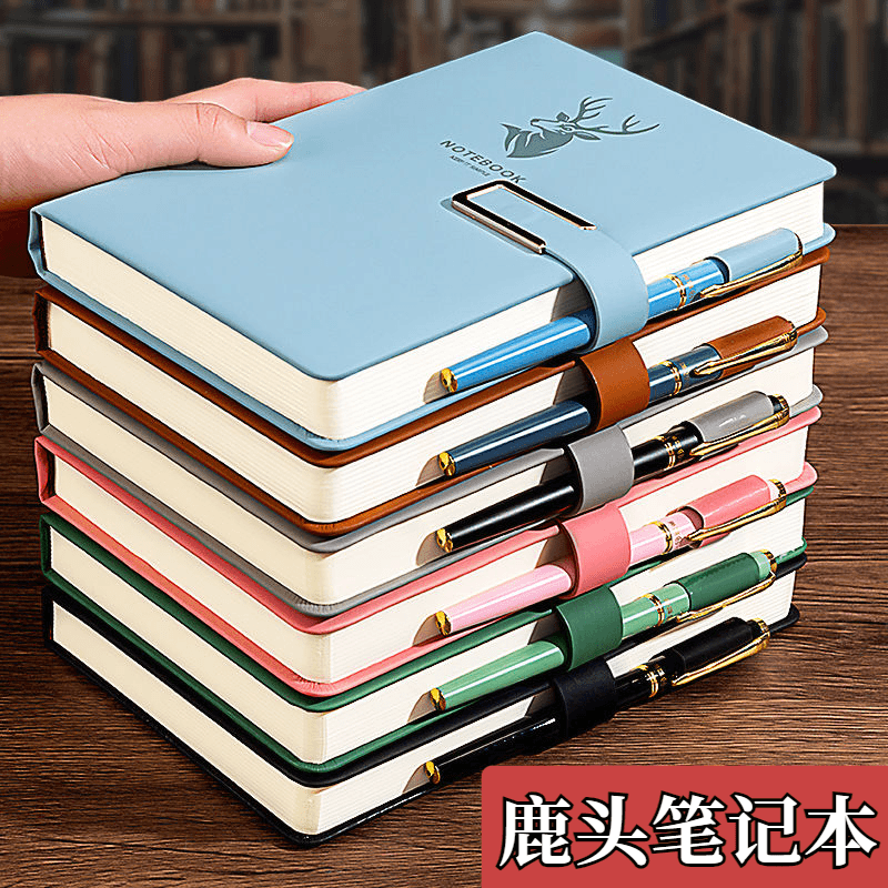 笔记本本子超厚大学生a5皮面商务记事本厚复古简约日记本创意批发