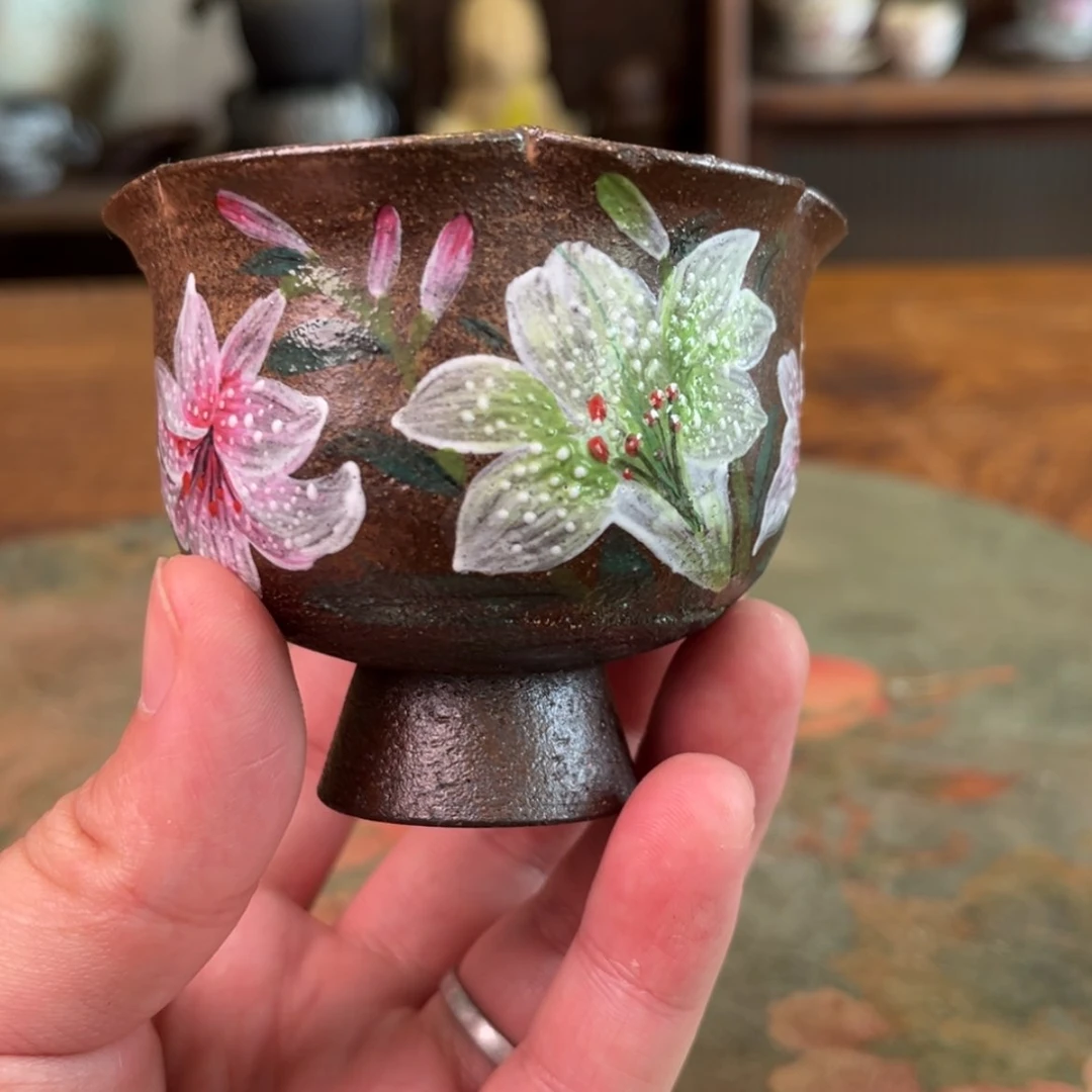 【闪购商品】杯柴烧手工手绘陶瓷