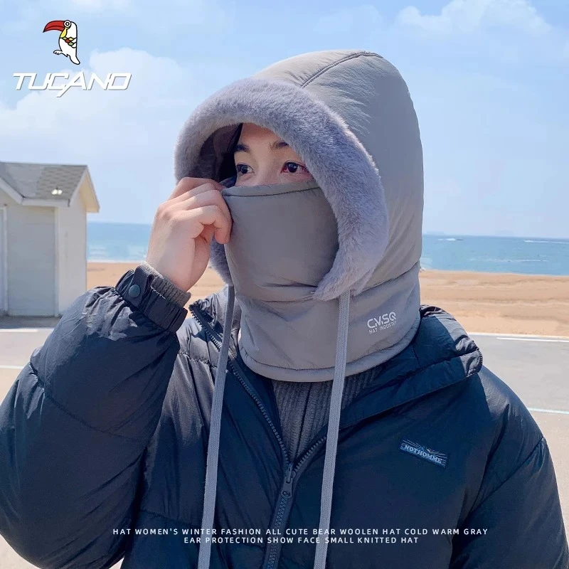 电动车电瓶车帽子防风骑车防寒保暖摩托车冬天专用神器风帽挡风