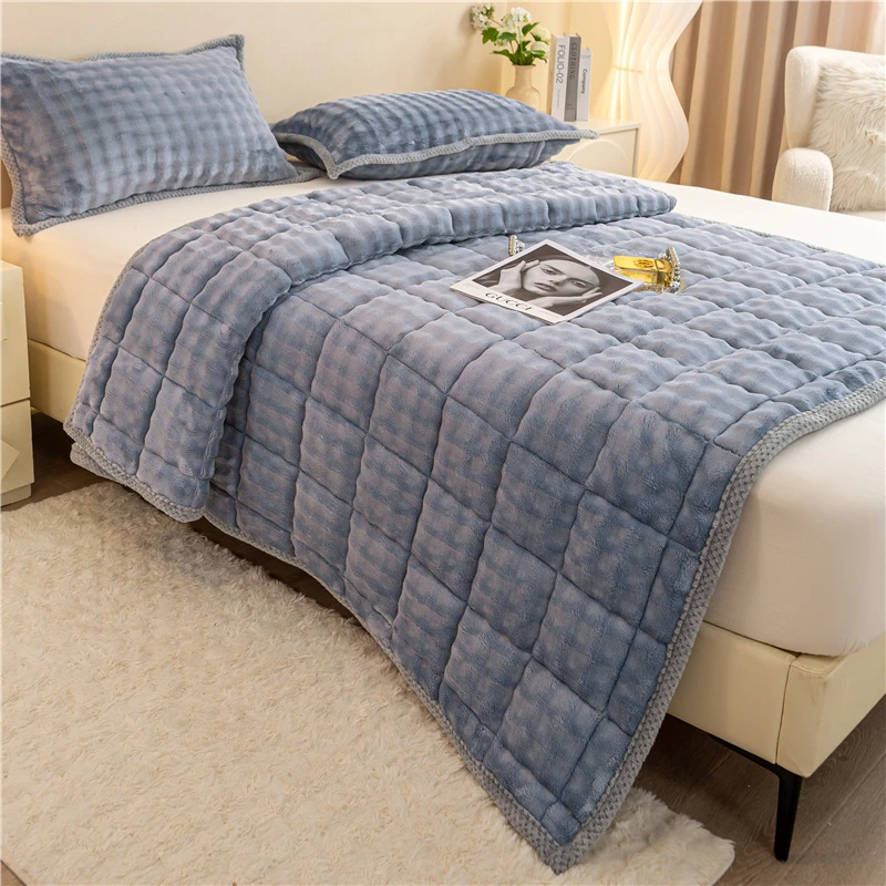 牛奶绒90x190cm床垫大学生宿舍单人毯子住校专用寝室褥子垫子被褥