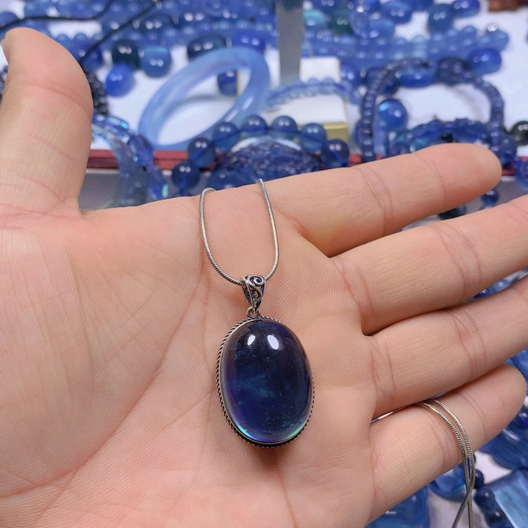 【闪购商品】海蓝宝石手链银S925镶嵌六**果