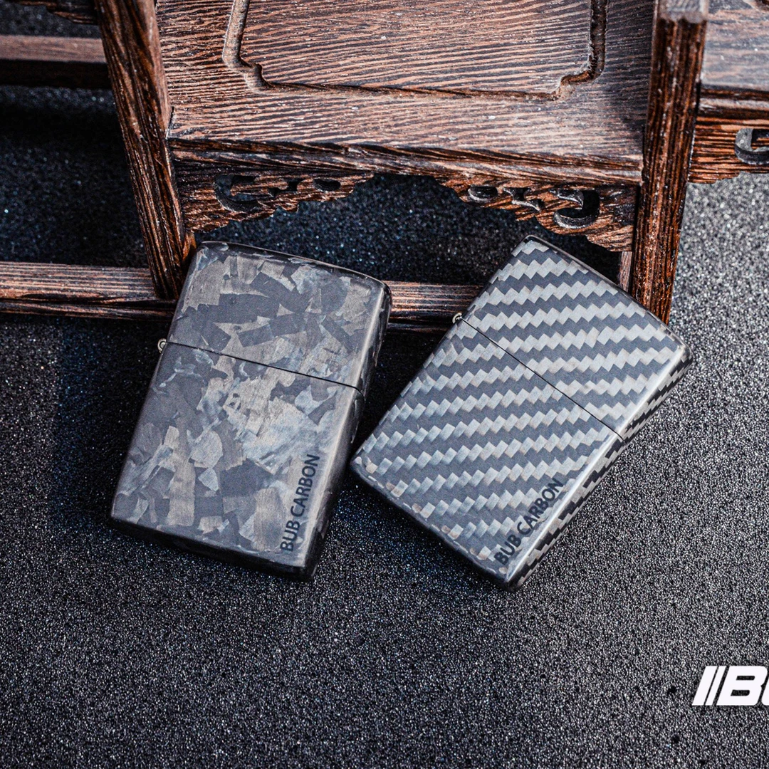 真碳纤维打火机点烟器改装外壳3K锻造碳纤维