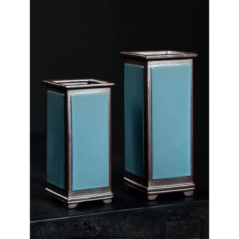 哥窑花盆陶瓷兰花盆专用造景多肉盆绿植盆栽蝴蝶兰吊兰盆悬崖盆景